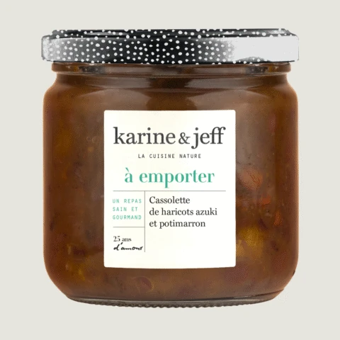 Cassolette di fagioli azuki e zucca Hokkaido