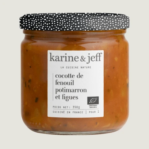 Cocotte di finocchio, zucca Hokkaido e fichi
