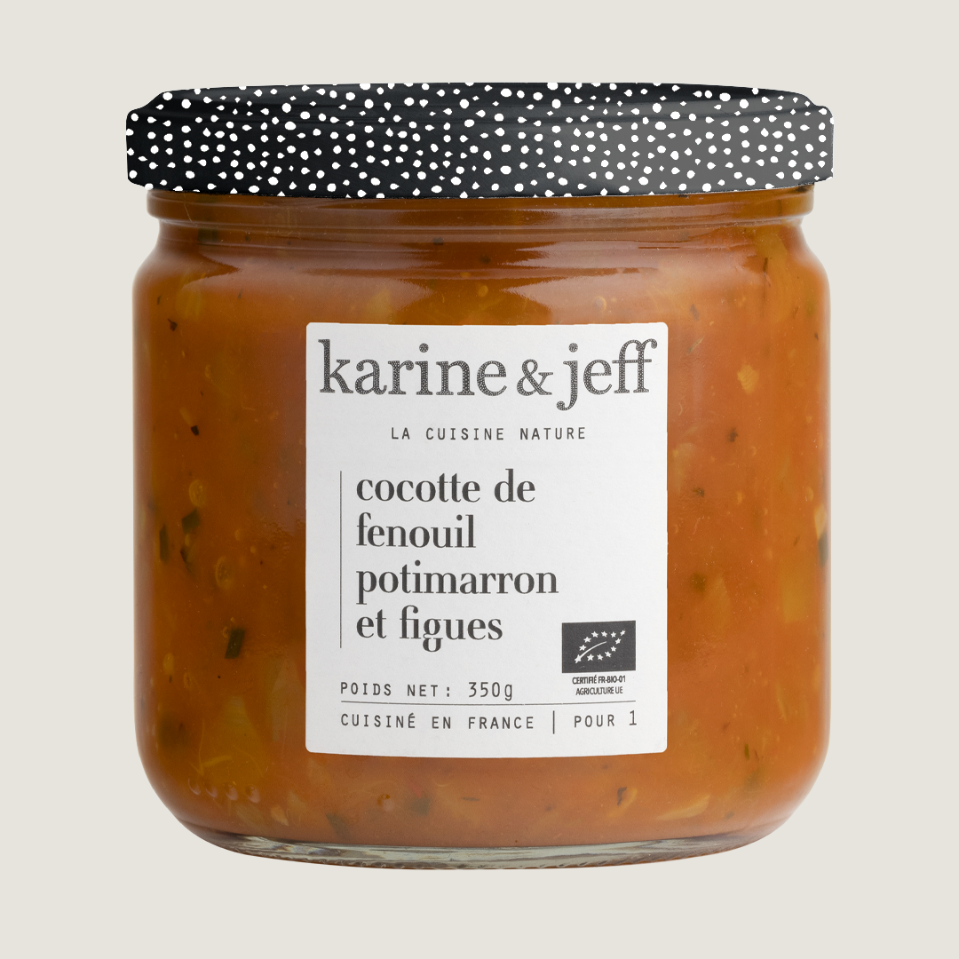 Cocotte di finocchio, zucca Hokkaido e fichi