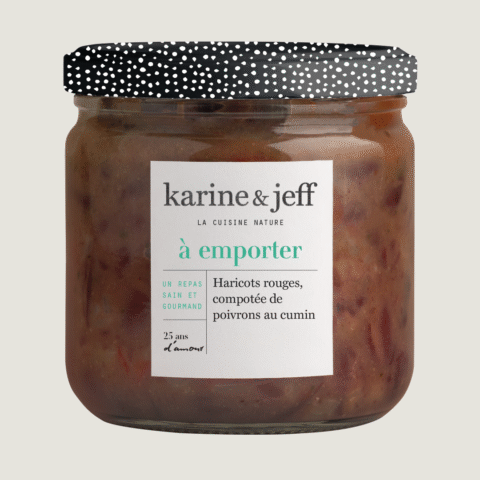 Fagioli rossi - composta di peperoni al cumino