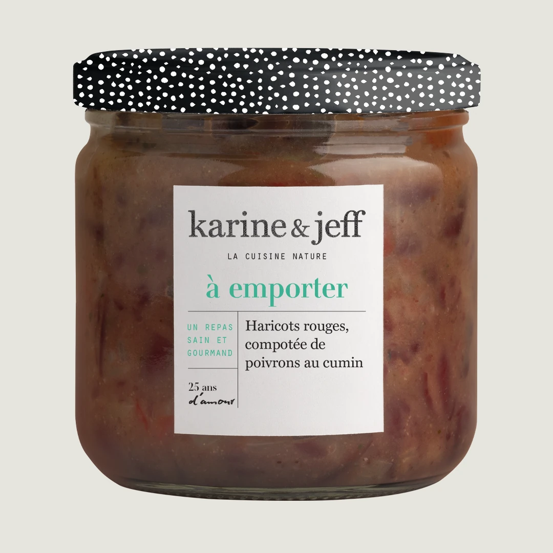 Fagioli rossi - composta di peperoni al cumino