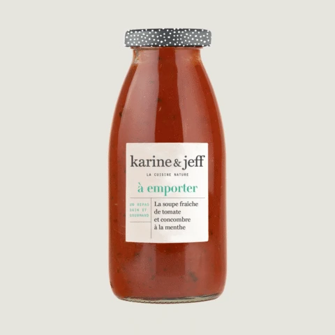 Zuppa fredda di pomodoro e cetriolo alla menta 0,25 L