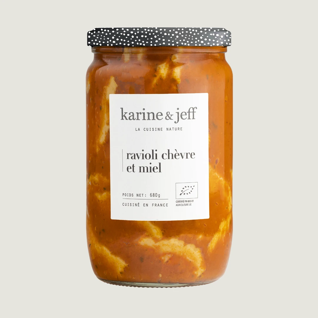 Ravioli al caprino e miele