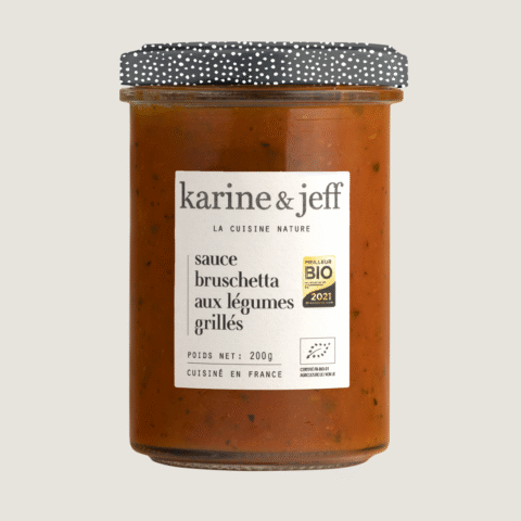 Salsa bruschetta con verdure grigliate